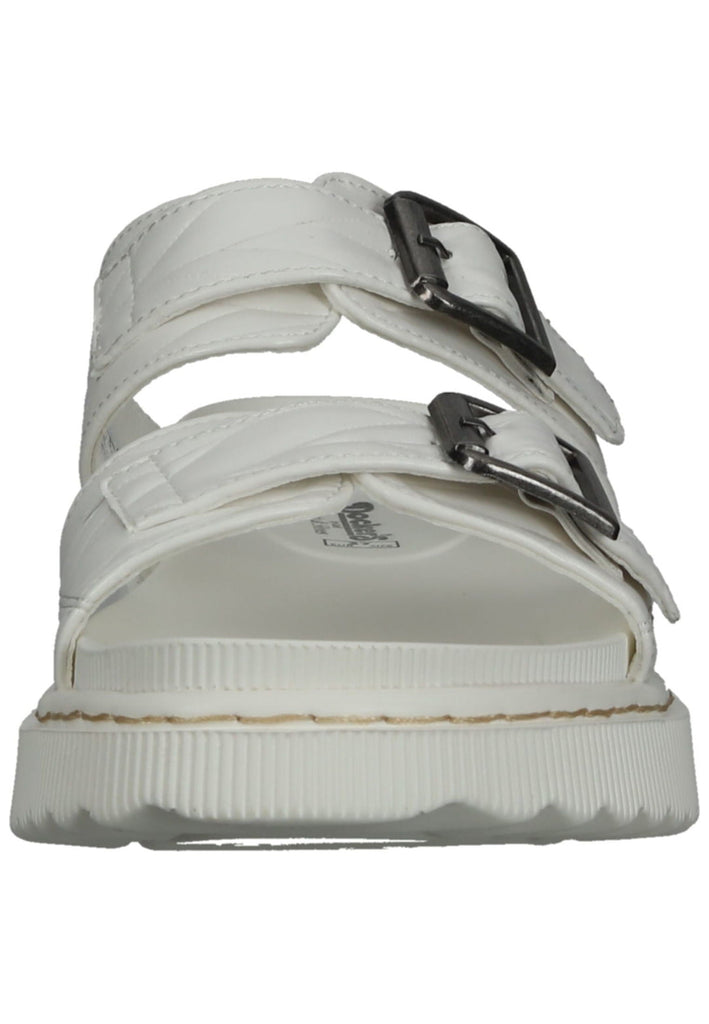 Dockers Pantoletten Lederimitat Weiß