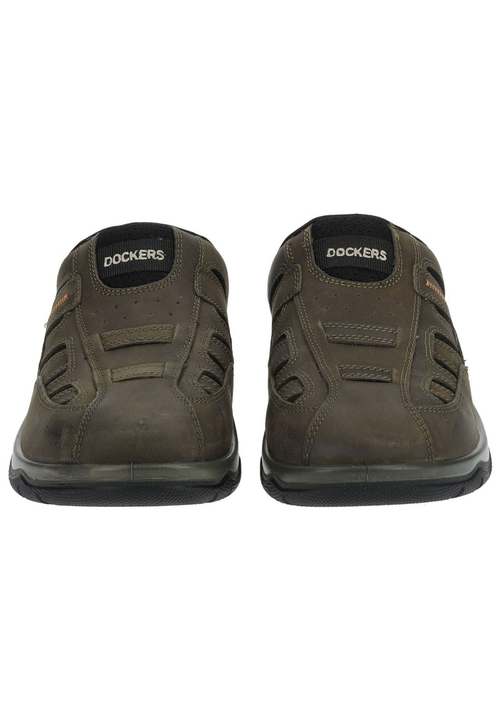 Dockers Pantoletten Nubukleder Olive