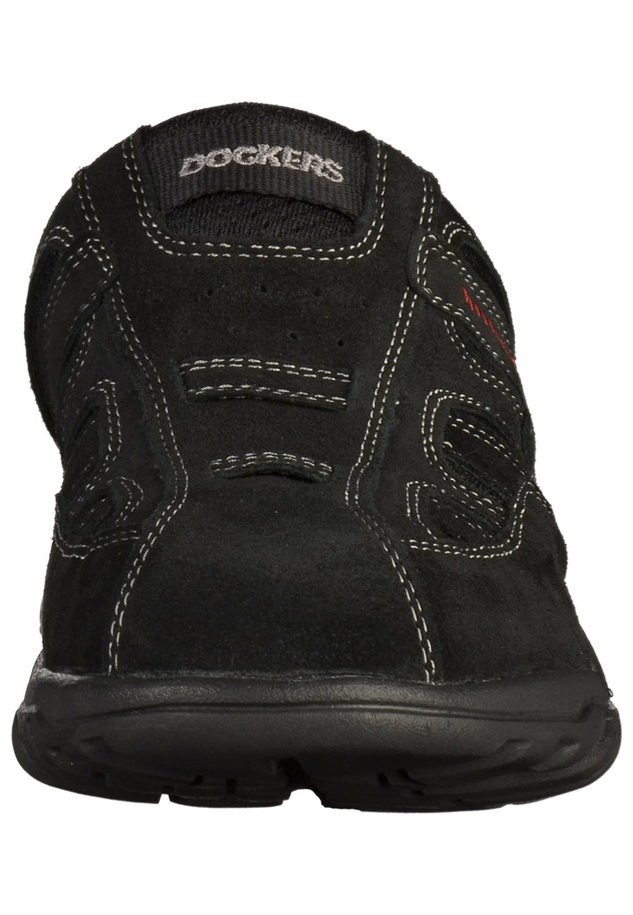 Dockers Pantoletten Veloursleder Schwarz