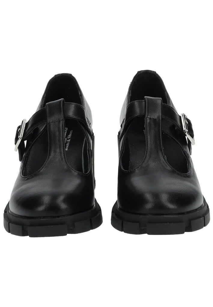 Dockers Pumps Lederimitat Schwarz