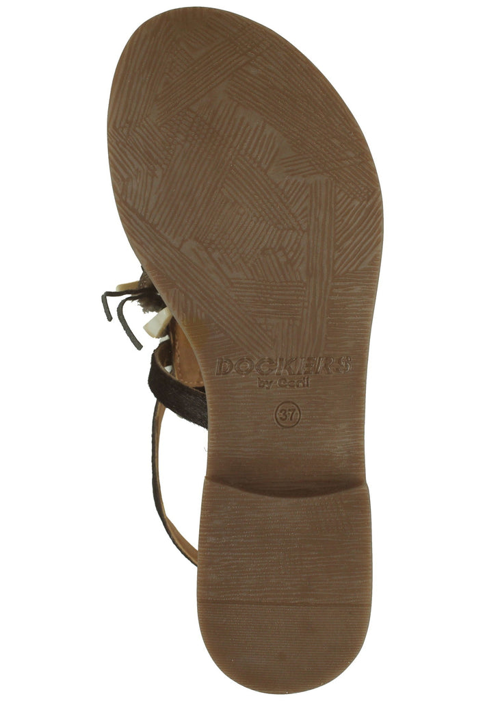 Dockers Sandalen Leder Schwarz/Braun
