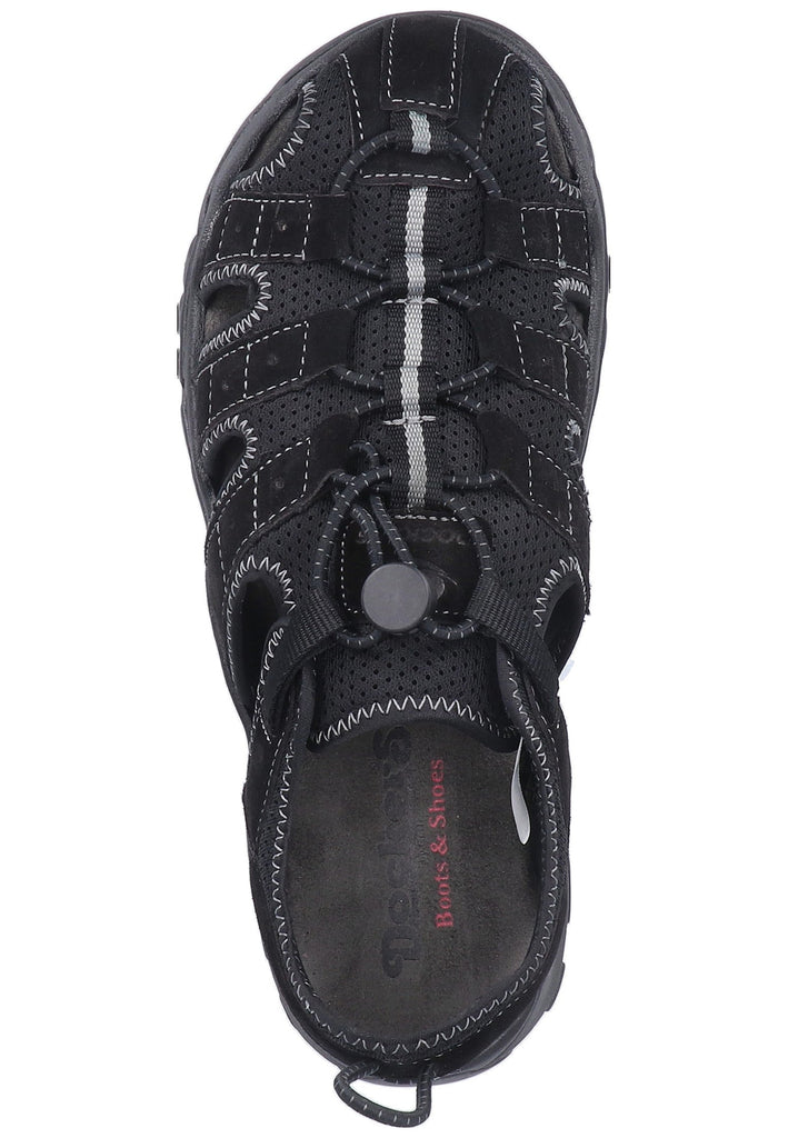 Dockers Sandalen Leder Schwarz/Grau