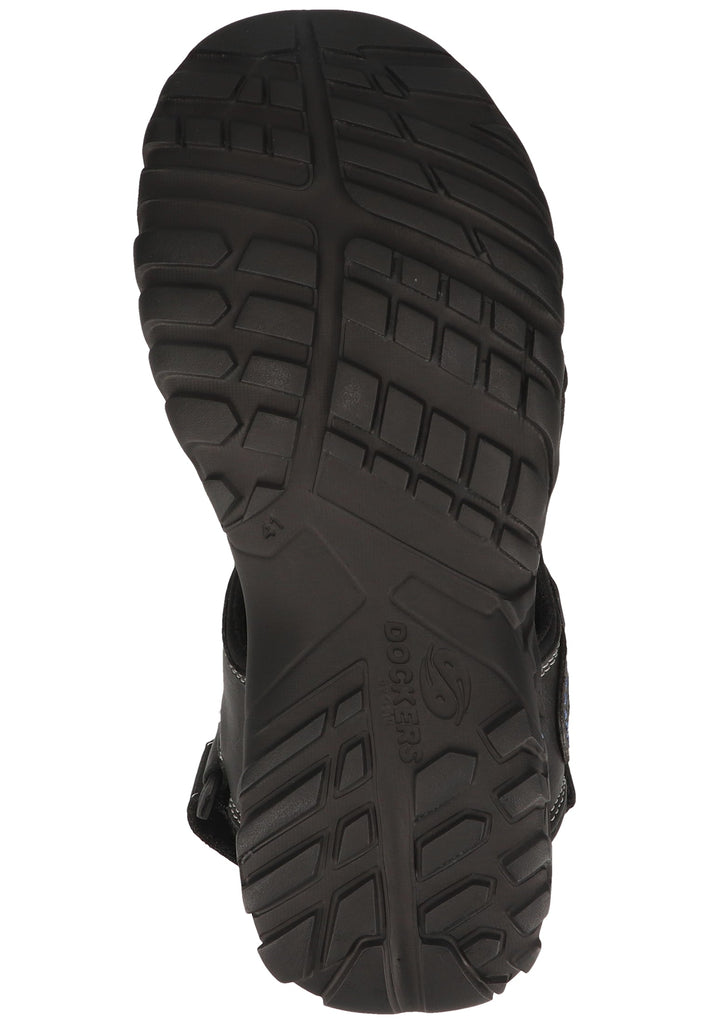 Dockers Sandalen Leder/Textil Grau/Blau