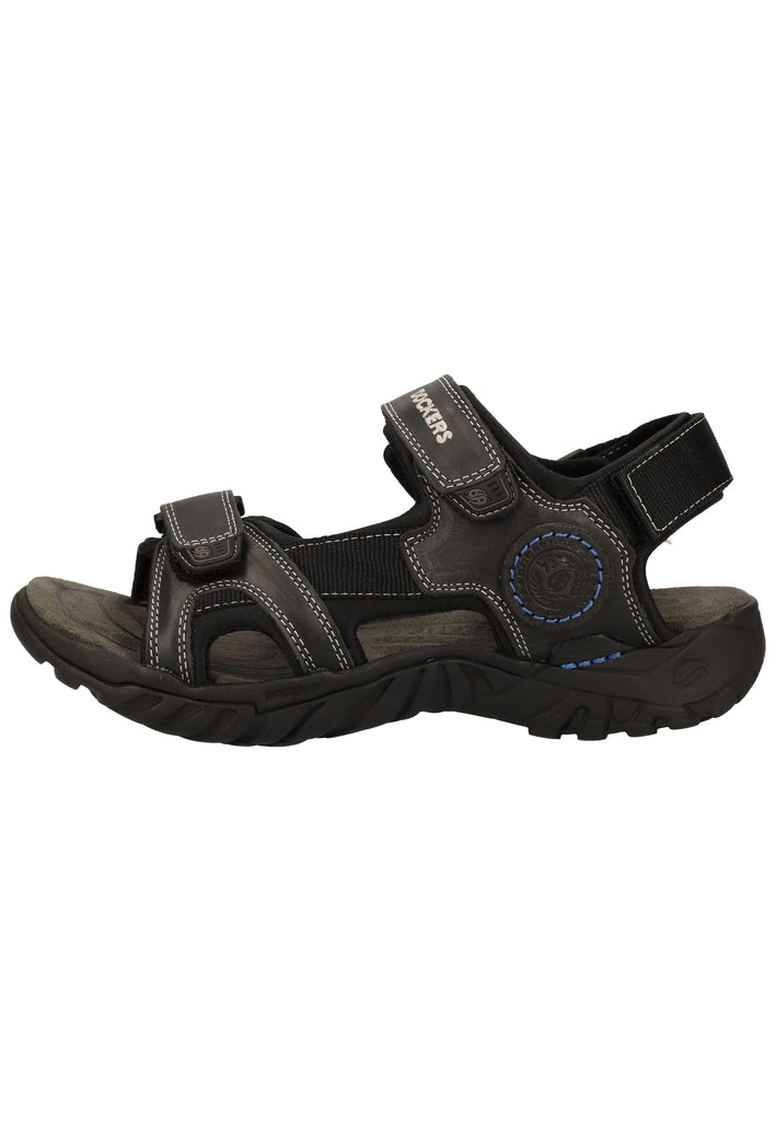 Dockers Sandalen Leder/Textil Grau/Blau