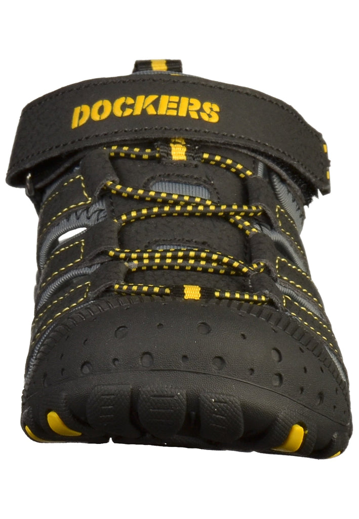 Dockers Sandalen Lederimitat/Textil Schwarz