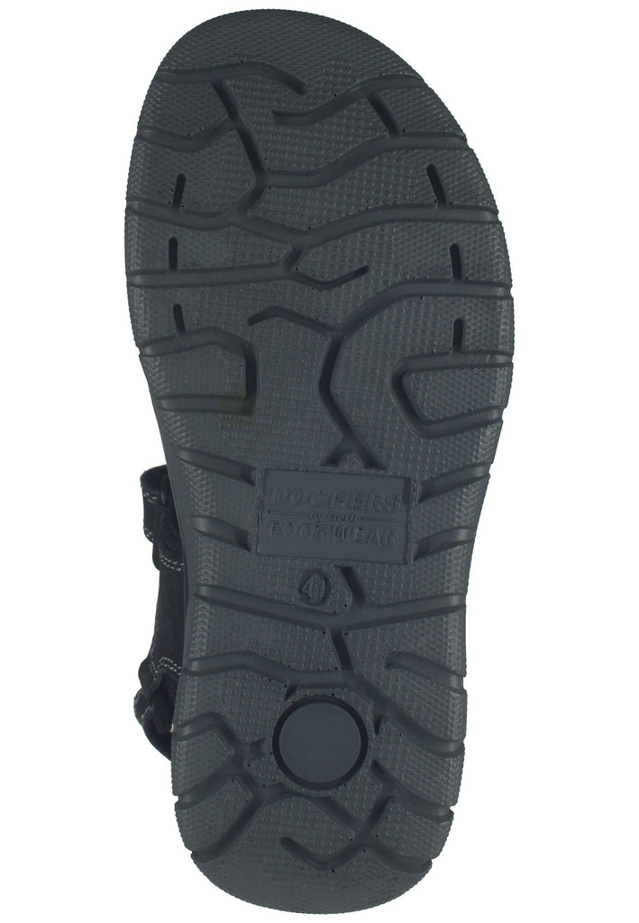 Dockers Sandalen Nubukleder Schwarz