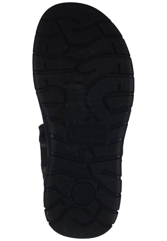 Dockers Sandalen Nubukleder Schwarz
