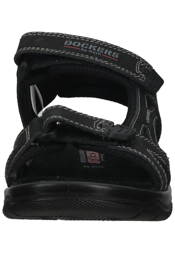 Dockers Sandalen Nubukleder Schwarz