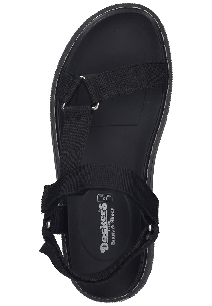 Dockers Sandalen Textil Schwarz