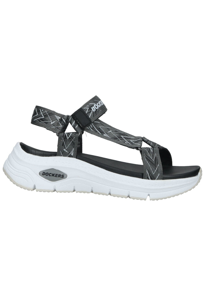 Dockers Sandalen Textil Schwarz/Grau