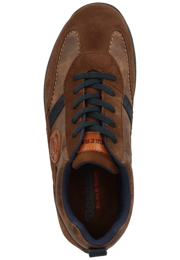 Dockers Sneaker Leder/Textil Braun/Blau