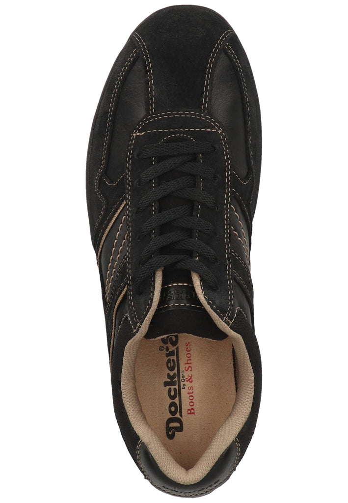 Dockers Sneaker Leder/Textil Schwarz