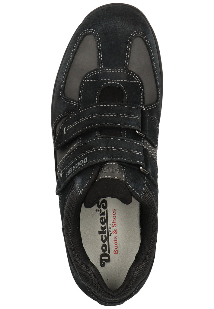 Dockers Sneaker Leder/Textil Schwarz/Grau