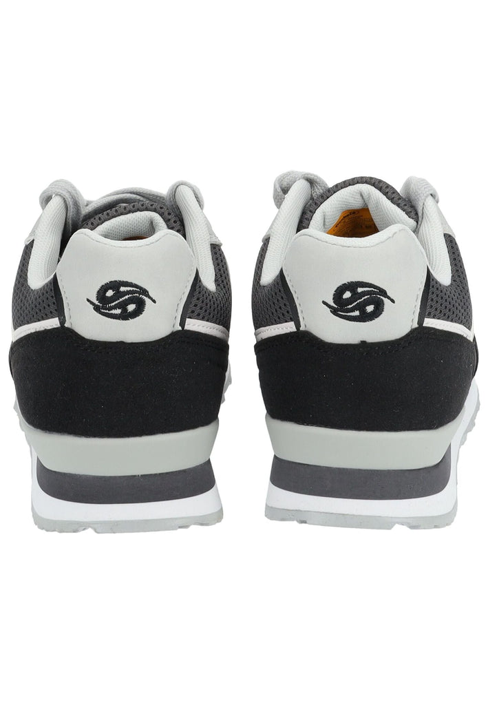 Dockers Sneaker Lederimitat/Mesh Schwarz/Grau