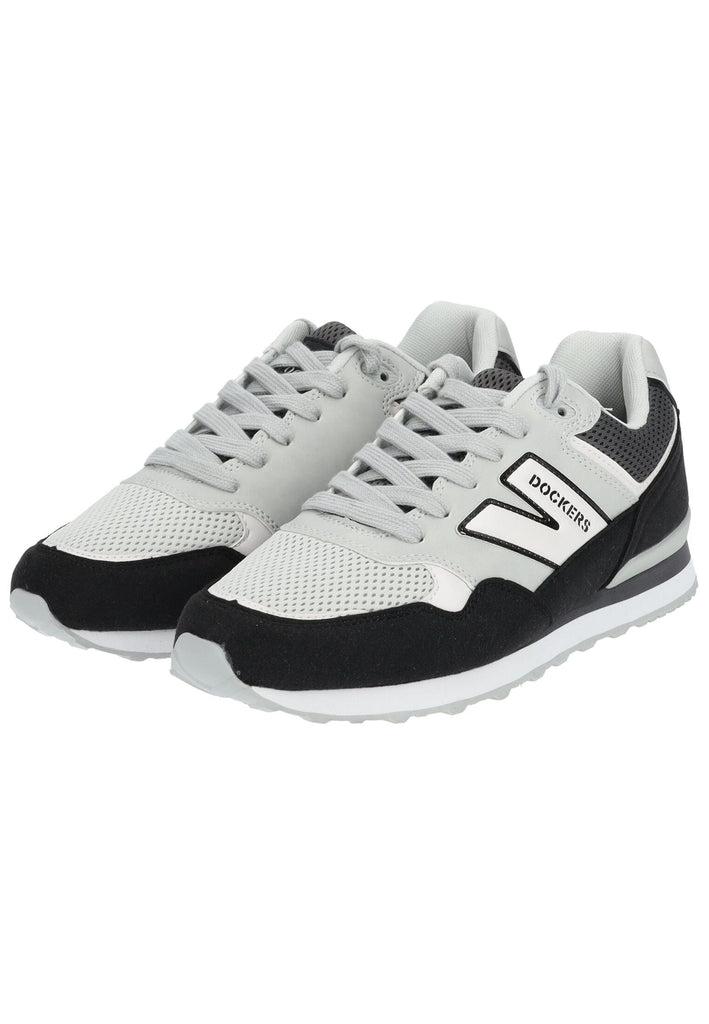 Dockers Sneaker Lederimitat/Mesh Schwarz/Grau