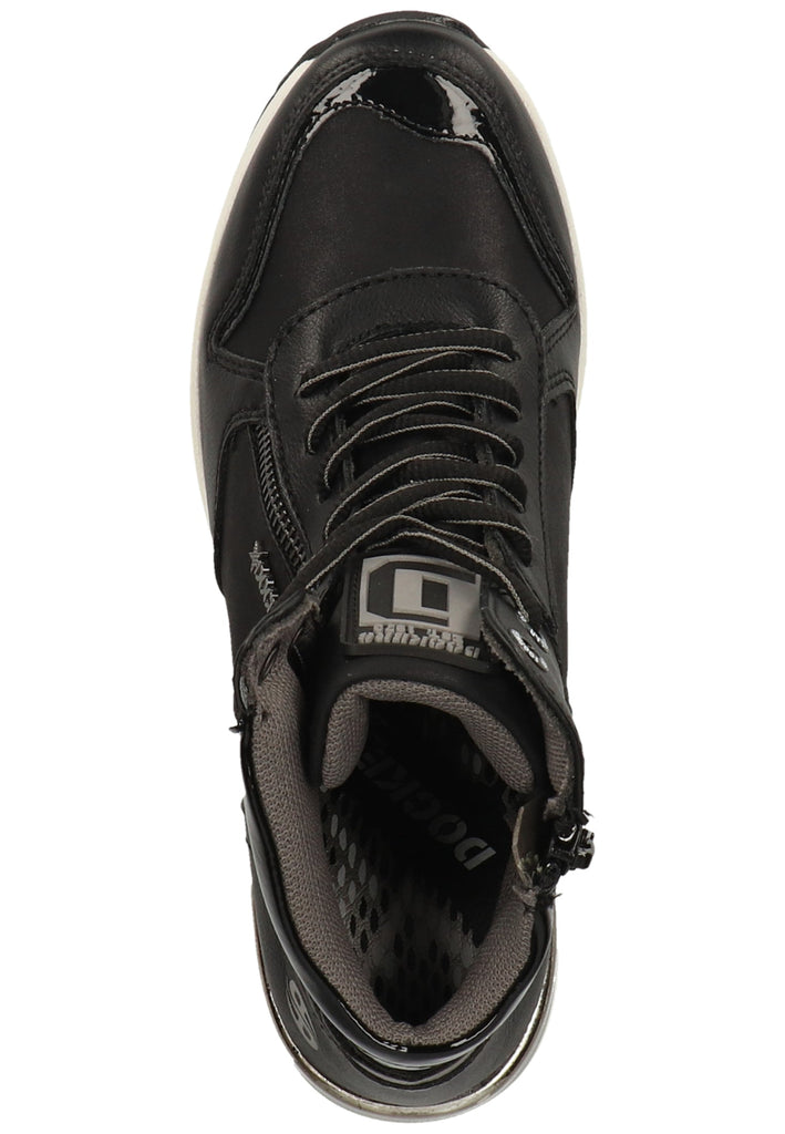 Dockers Sneaker Lederimitat Schwarz