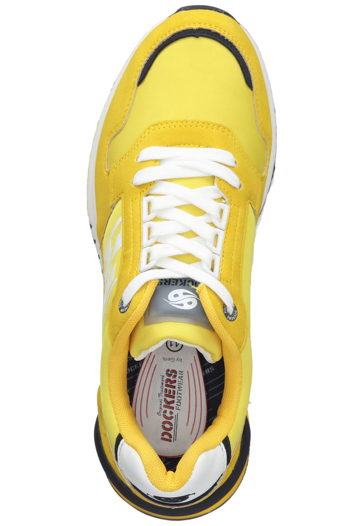 Dockers Sneaker Lederimitat Schwarz/Gelb