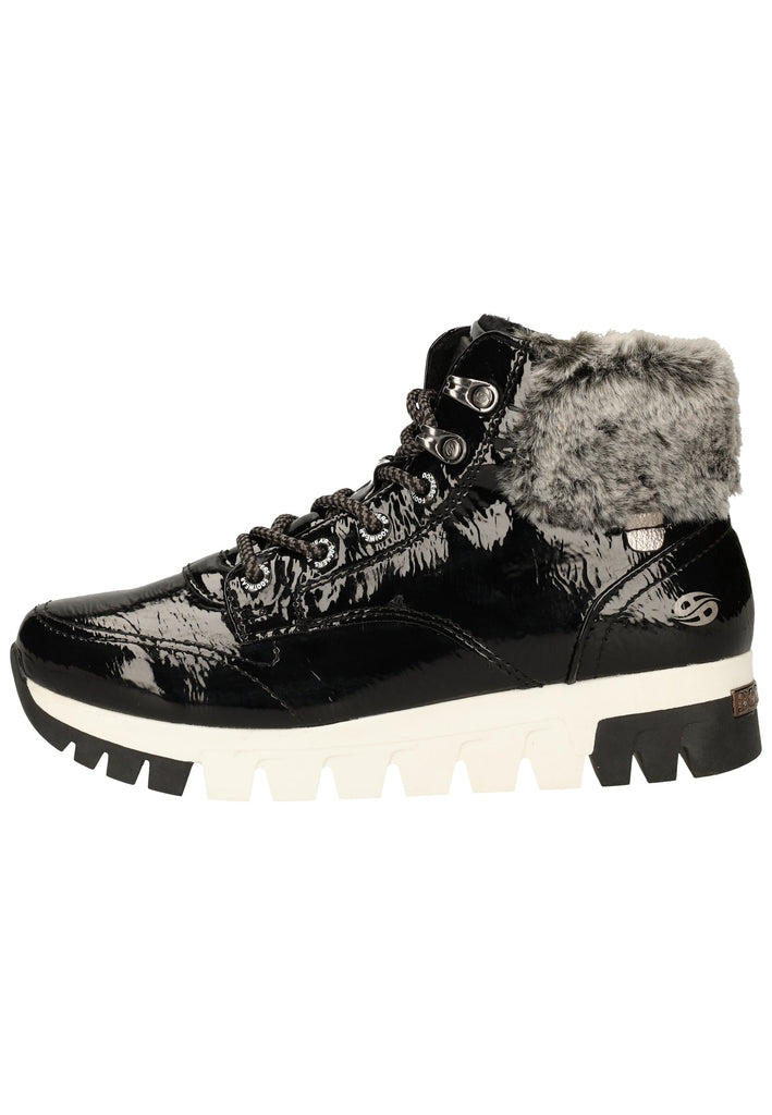 Dockers Sneaker Lederimitat Schwarz/Grau Warmfutter