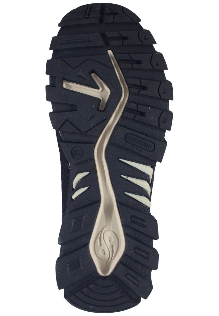 Dockers Sneaker Lederimitat Schwarz/Orange