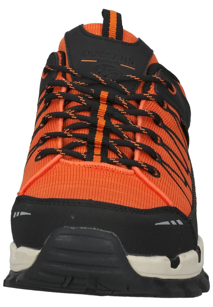 Dockers Sneaker Lederimitat Schwarz/Orange