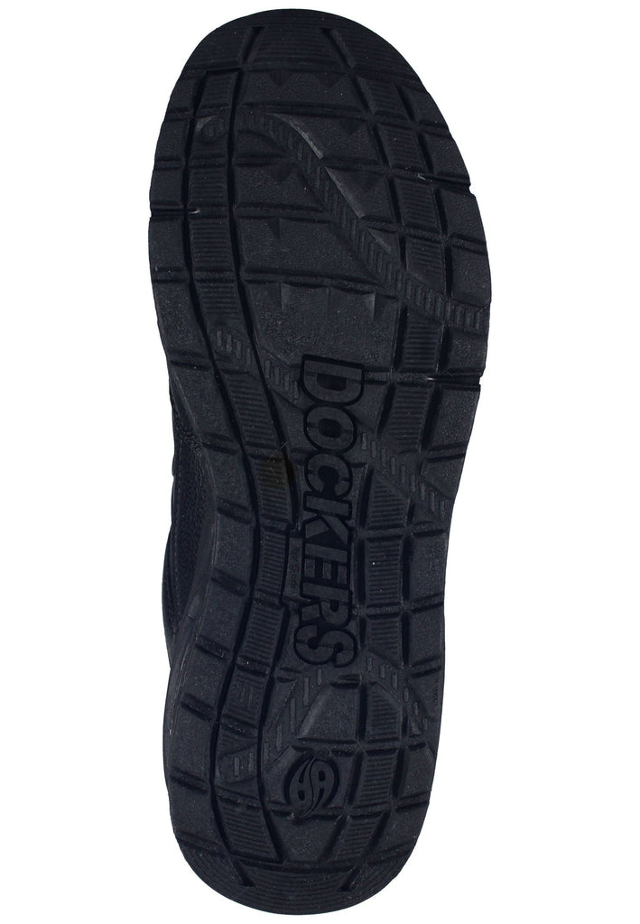 Dockers Sneaker Lederimitat Schwarz/Schwarz
