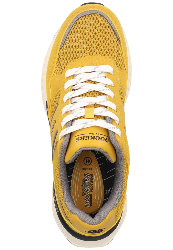 Dockers Sneaker Lederimitat/Textil Gelb