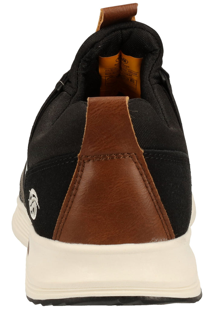 Dockers Sneaker Lederimitat/Textil Schwarz