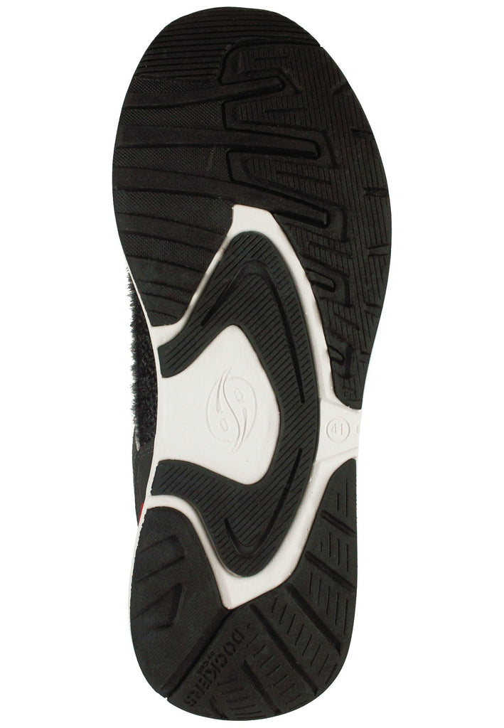 Dockers Sneaker Lederimitat/Textil Schwarz