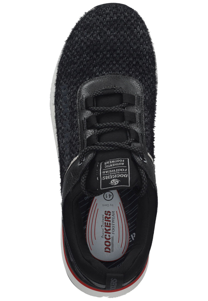 Dockers Sneaker Lederimitat/Textil Schwarz