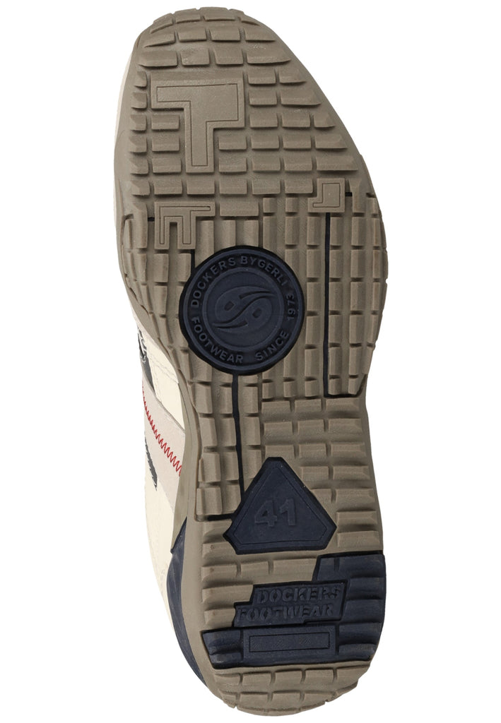 Dockers Sneaker Lederimitat/Textil Weiß