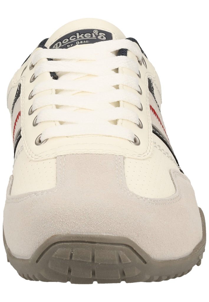 Dockers Sneaker Lederimitat/Textil Weiß