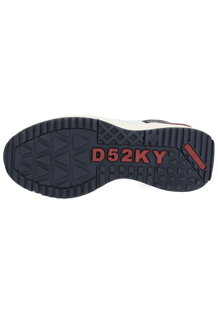 Dockers Sneaker Lederimitat/Textil Weiß/Blau