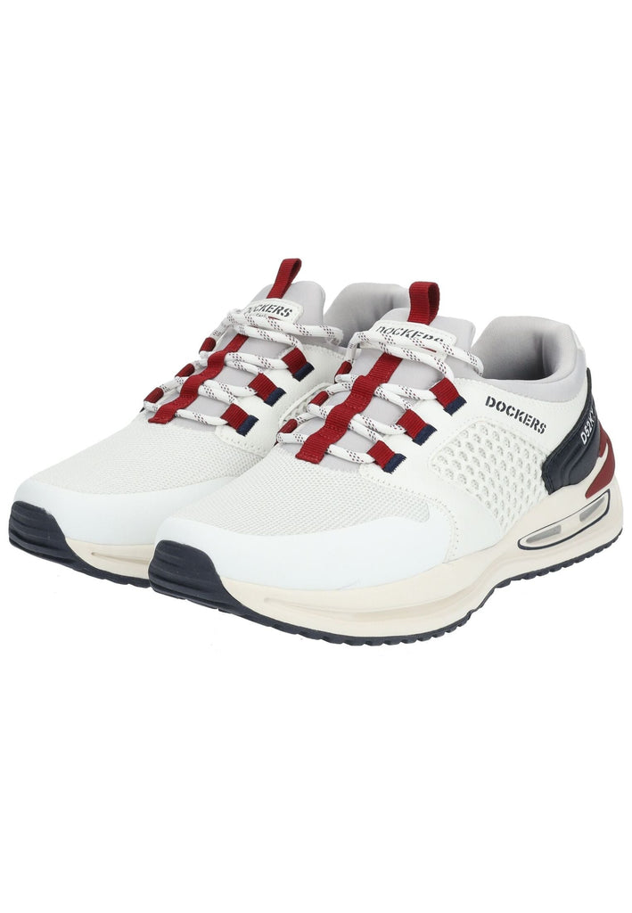 Dockers Sneaker Lederimitat/Textil Weiß/Blau