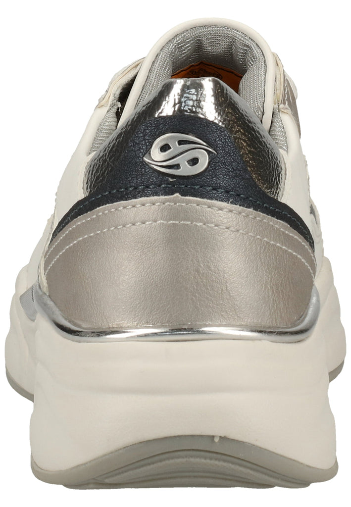 Dockers Sneaker Lederimitat/Textil Weiß Kombi