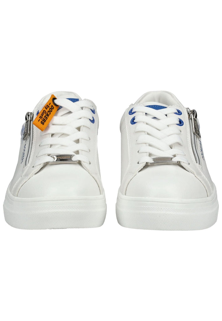 Dockers Sneaker Lederimitat Weiß/Blau