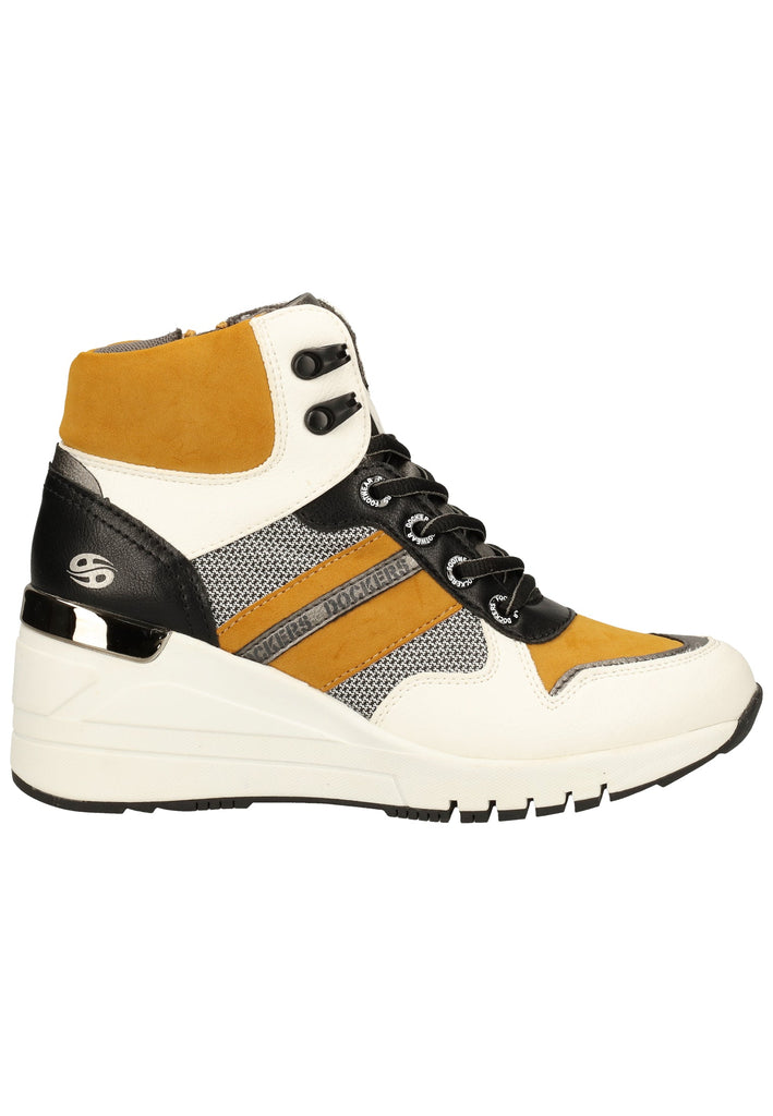 Dockers Sneaker Lederimitat Weiß/Grau