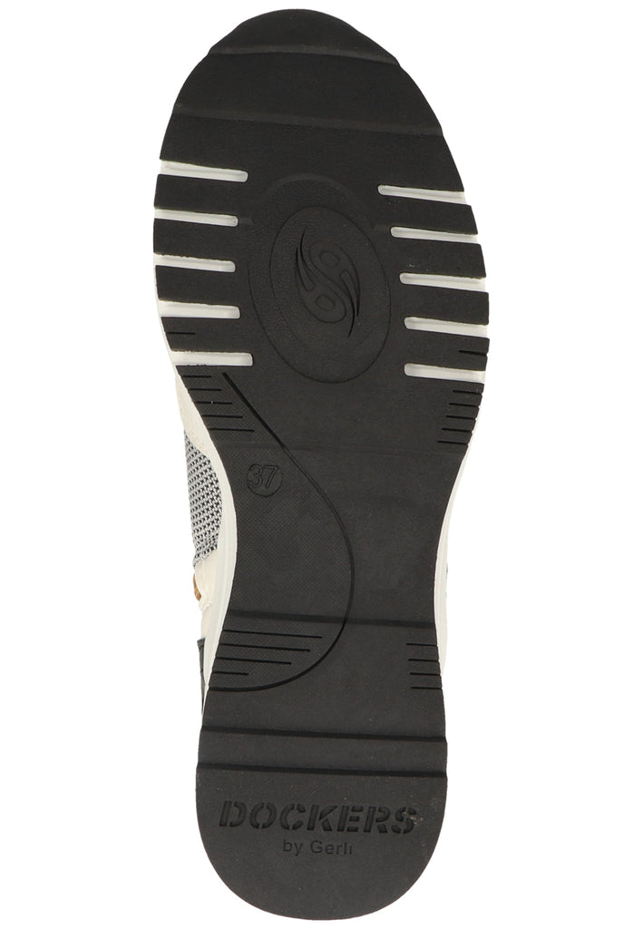 Dockers Sneaker Lederimitat Weiß/Grau