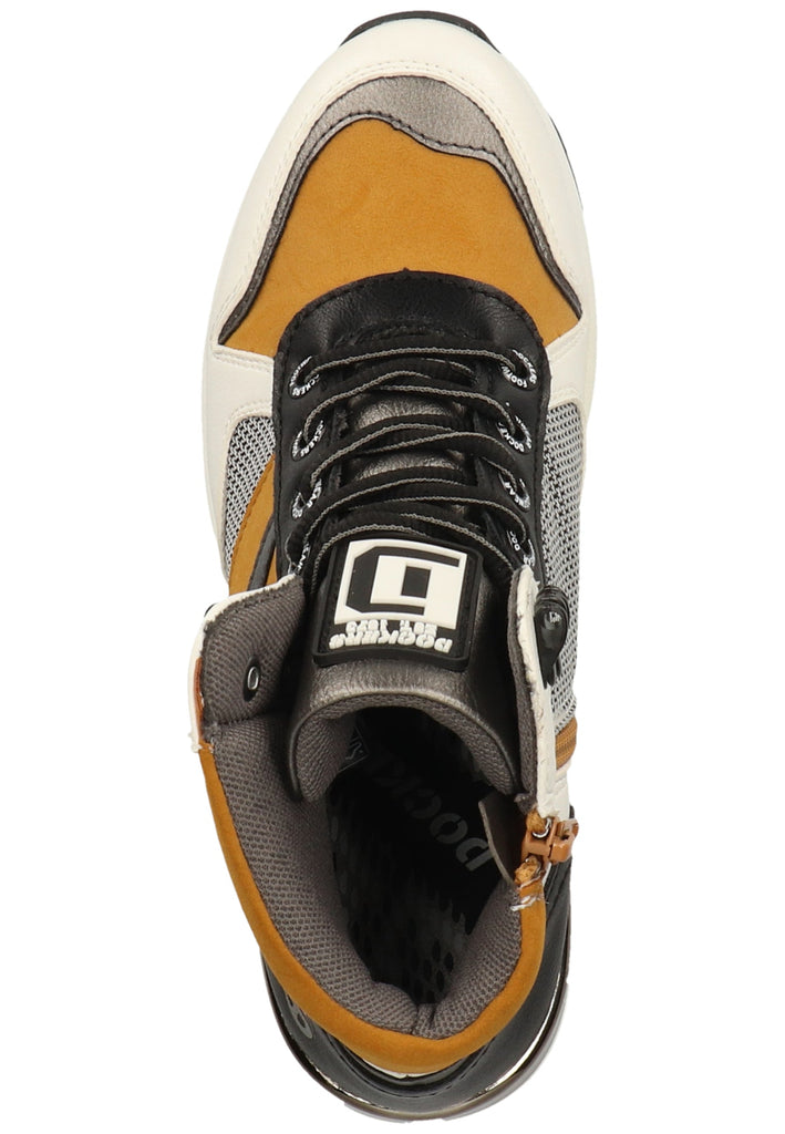 Dockers Sneaker Lederimitat Weiß/Grau