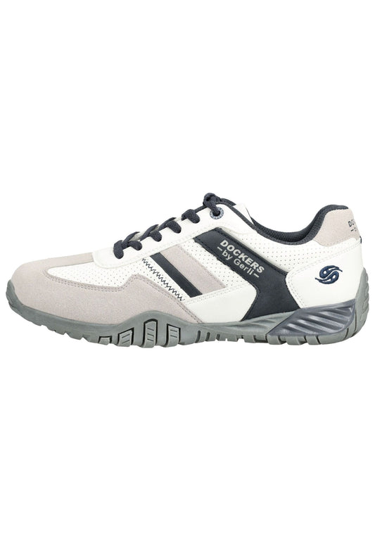 Dockers Sneaker Lederimitat Weiß/Grau
