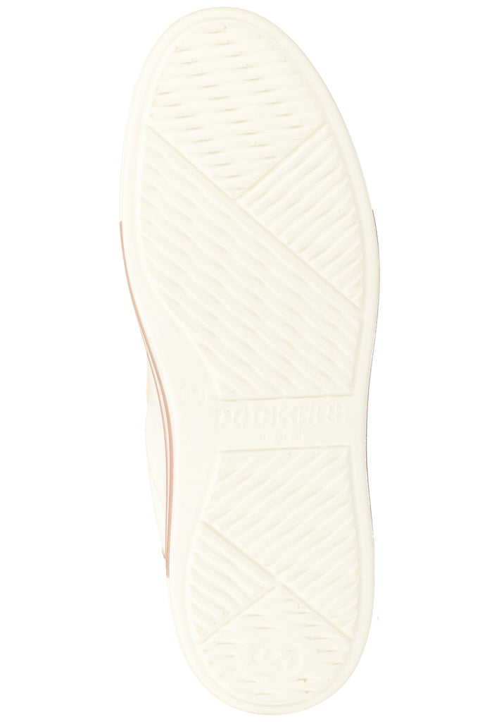 Dockers Sneaker Lederimitat Weiß/Rosa