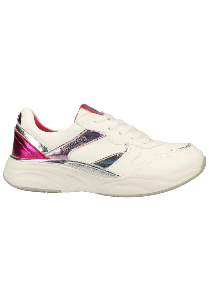 Dockers Sneaker Lederimitat Weiß/Rot