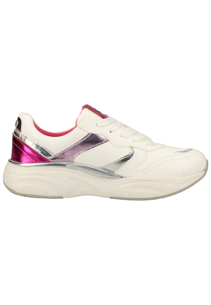 Dockers Sneaker Lederimitat Weiß/Rot