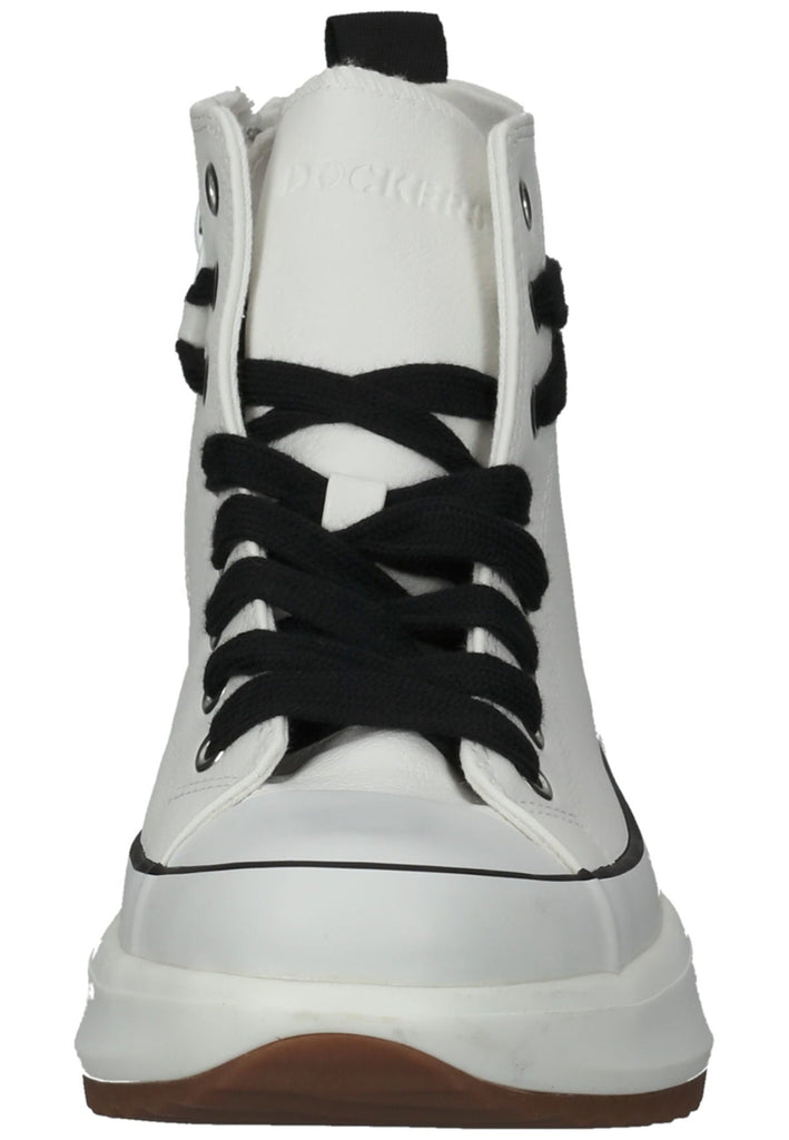 Dockers Sneaker Lederimitat Weiß/Schwarz