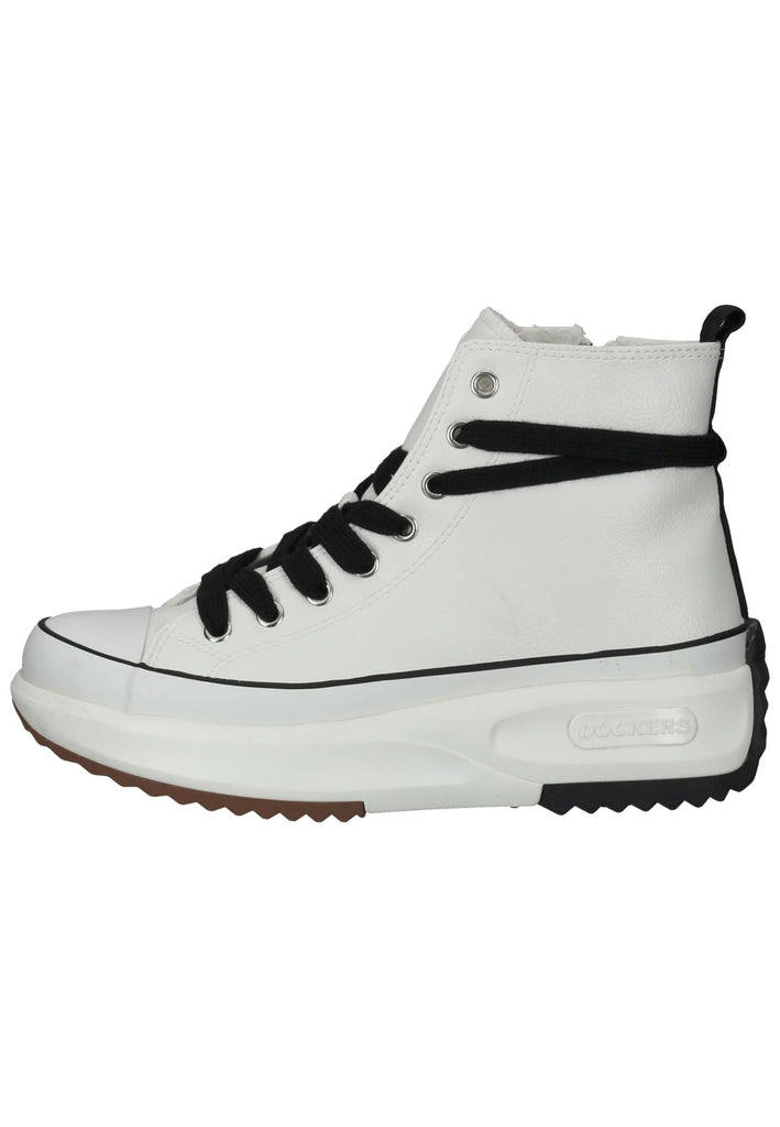 Dockers Sneaker Lederimitat Weiß/Schwarz