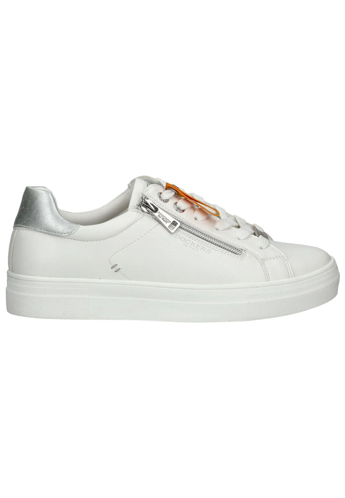Dockers Sneaker Lederimitat Weiß/Silber
