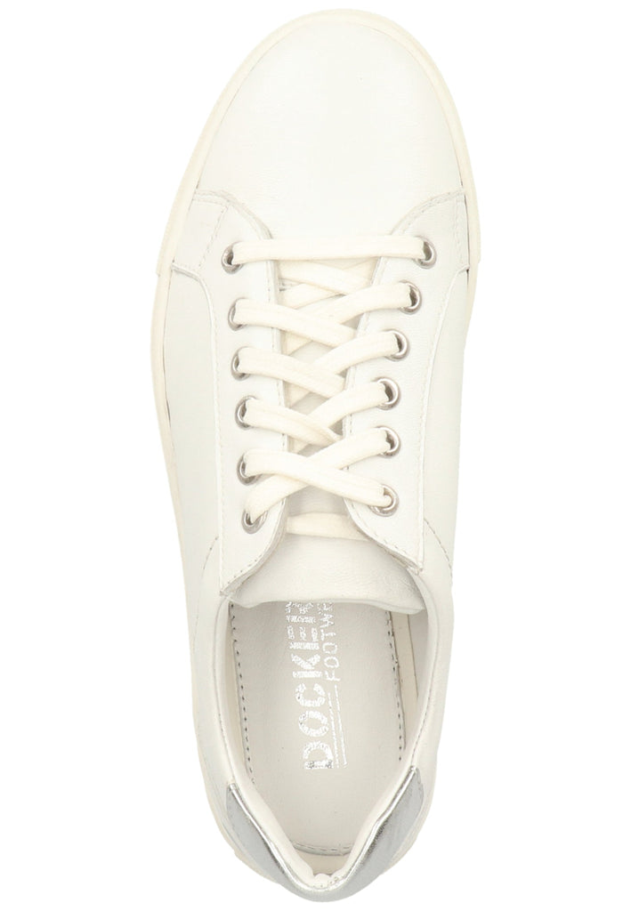 Dockers Sneaker Nappaleder Weiß/Silber
