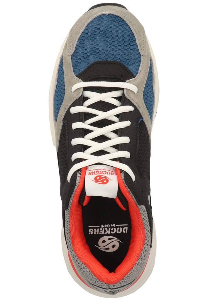 Dockers Sneaker Nubukleder/Textil Schwarz/Grau