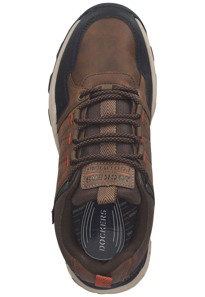 Sport- und Wanderschuhe Dockers Wanderschuhe Lederimitat Dunkelbraun/Schwarz