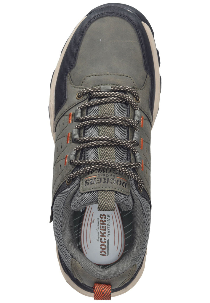 Sport- und Wanderschuhe Dockers Wanderschuhe Lederimitat Olive/Schwarz