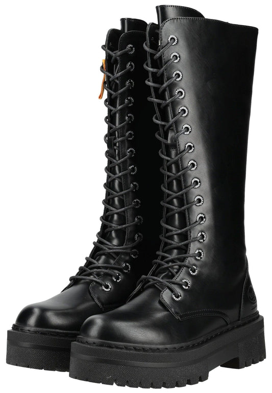Dockers Stiefel Lederimitat Schwarz